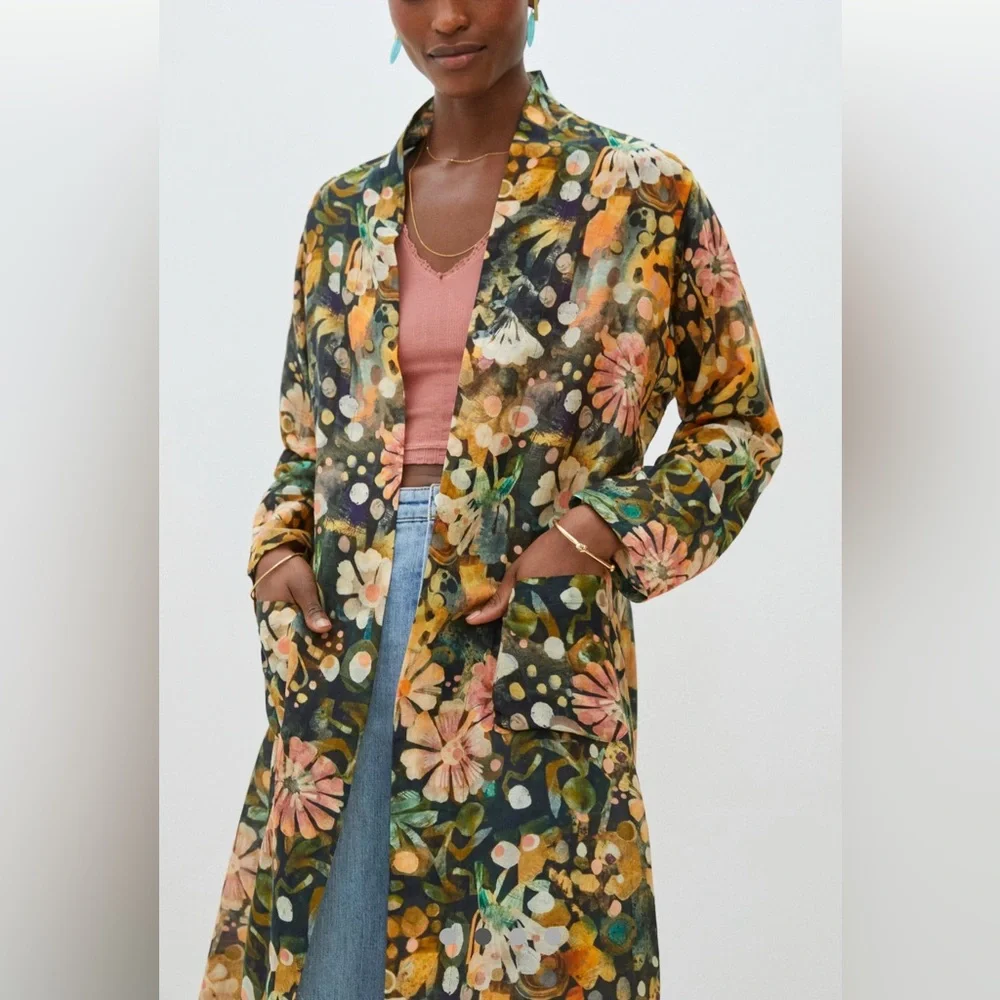 NWT ELLA for‎ Anthropologie floral kimono